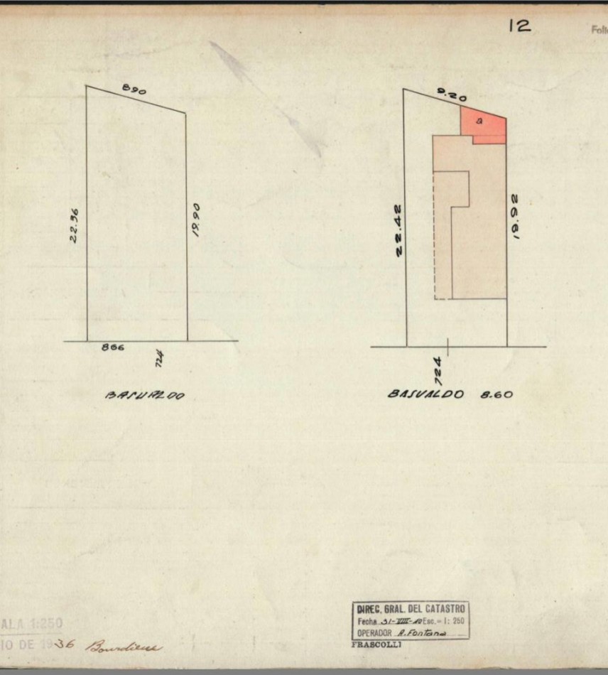 Basualdo 700. Lote con casa antigua.